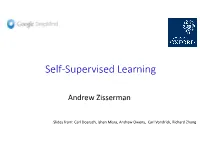 Self-Supervised Learning