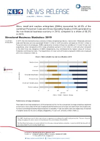 Structural Business Statistics: 2019
