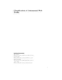 Classification of Automated Web Traffic