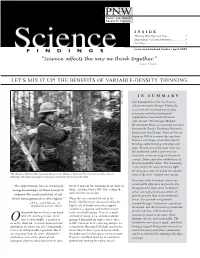 Let's Mix It Up: the Benefits of Variable-Density Thinning
