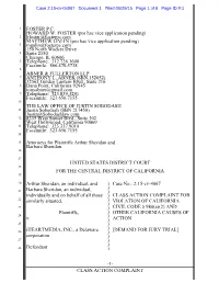 1- Class Action Complaint Foster P.C. Howard W