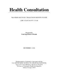 2014 Traverse Mountain Health Consultation (HC)