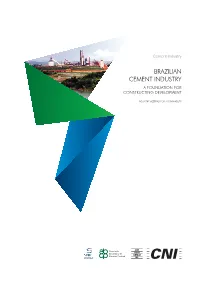 BRAZILIAN CEMENT INDUSTRY a Foundation for Constructing Development