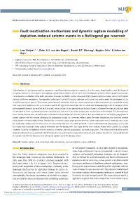 Fault Reactivation Mechanisms and Dynamic Rupture Modelling of Depletion-Induced Seismic Events in a Rotliegend Gas Reservoir