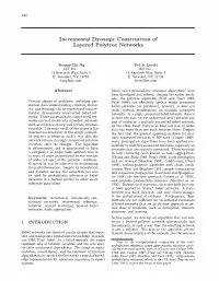 Incremental Dynamic Construction of Layered Polytree Networks )