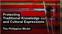 Protecting Traditional Knowledge and Cultural Expressions