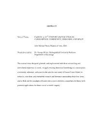 (R)Evolution in Consumption, Community, Urbanism, and Space