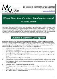 Where Does Your Chamber Stand on the Issues?
