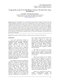 Comparing the Loyalty of Two Mini Markets’ Customers: the Role of Store Image and Satisfaction