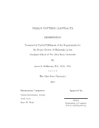 Design Pattern Contracts