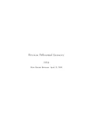 Extrinsic Differential Geometry