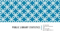Public Library Statistics