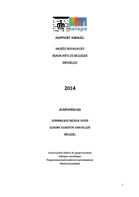 Rapport Annuel Jaarverslag