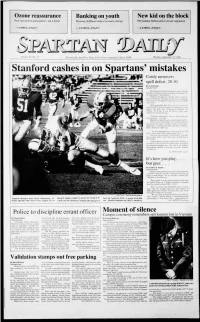 Stanford Cashes in on Spartans' Mistakes