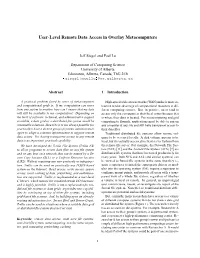 User-Level Remote Data Access in Overlay Metacomputers