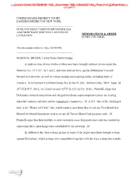 A Putative Class of Over Twelve Million Merchants Brought Antitrust Actions Under The