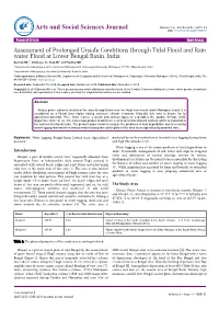 Assessment of Prolonged Unsafe Conditions Through Tidal Flood And