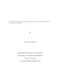 By Mireille Mclaughlin a Thesis Submitted in Conformity with The