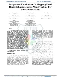 Design and Fabrication of Flapping Panel Horizntal Axis Magnus Wind Turbine for Power Generation