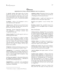 Glossary Alphabetical List of Terms with Short Definitions and Cross-References