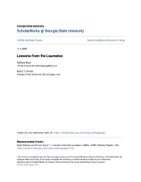 Lessons from the Laureates