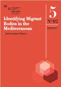 Identifying Migrant Bodies in the Mediterranean