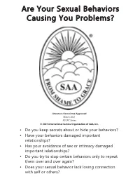 Are Your Sexual Behaviors Causing You Problems.Web2.Indd
