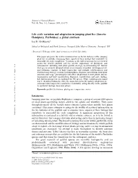 Life Cycle Variation and Adaptation in Jumping Plant Lice (Insecta: Hemiptera: Psylloidea): a Global Synthesis Ian D