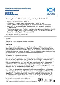 Appeal Decision Notice Decision I Dismiss the Appeal and Refuse Planning Permission. Reasoning 1. I Am Required to Determine