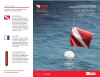 Safe Boating Guidelines