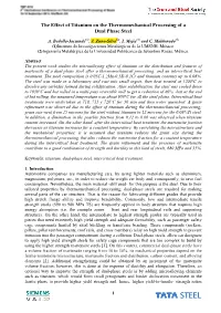 The Effect of Titanium on the Thermomechanical Processing of a Dual Phase Steel