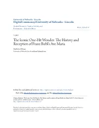 The History and Reception of Franz Biebl's Ave Maria