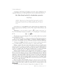 The Thue-Siegel Method in Diophantine Geometry
