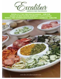 Digital 5 & 9 Tray Dehydrator Manual