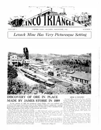 INCO TRIANGLE Pane Panying Layout to Give Its Readers an Idei 0F What the Country Is Like: IE-IA.ID I-I1i If Ic 1