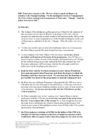 1 BBC Panorama Response to the “Review Of