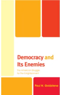Democracy and Its Enemies Political Theory for Today