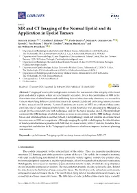 MR and CT Imaging of the Normal Eyelid and Its Application in Eyelid Tumors
