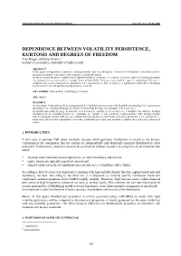 Parametric Forecasting of Value at Risk Using Heavy-Tailed Distribution