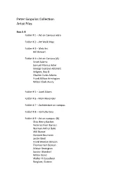 Peter Giopulos Files on Campus