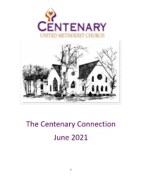 The Centenary Connection April 2020 the Centenary Connection June