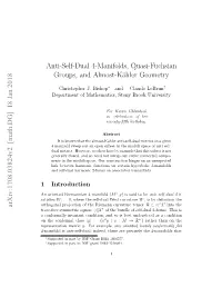 Anti-Self-Dual 4-Manifolds, Quasi-Fuchsian Groups, and Almost-K¨Ahlergeometry