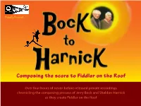 Composing the Score to Fiddler on the Roof