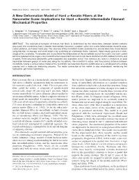 Implications for Hard A-Keratin Intermediate Filament M