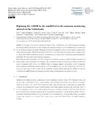 Replacing the AMOR by the Minidoas in the Ammonia Monitoring Network in the Netherlands A.J.C