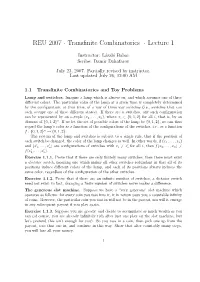 REU 2007 · Transfinite Combinatorics · Lecture 1
