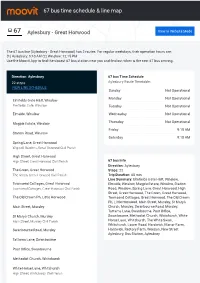 67 Bus Time Schedule & Line Route