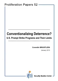 Conventionalizing Deterrence? U.S. Prompt Strike Programs and Their Limits ______