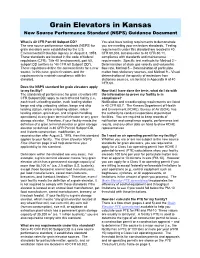 Grain Elevator Guidance Doc-NSPS Subpart DD