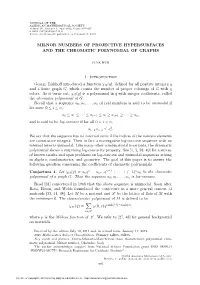 Milnor Numbers of Projective Hypersurfaces and the Chromatic Polynomial of Graphs